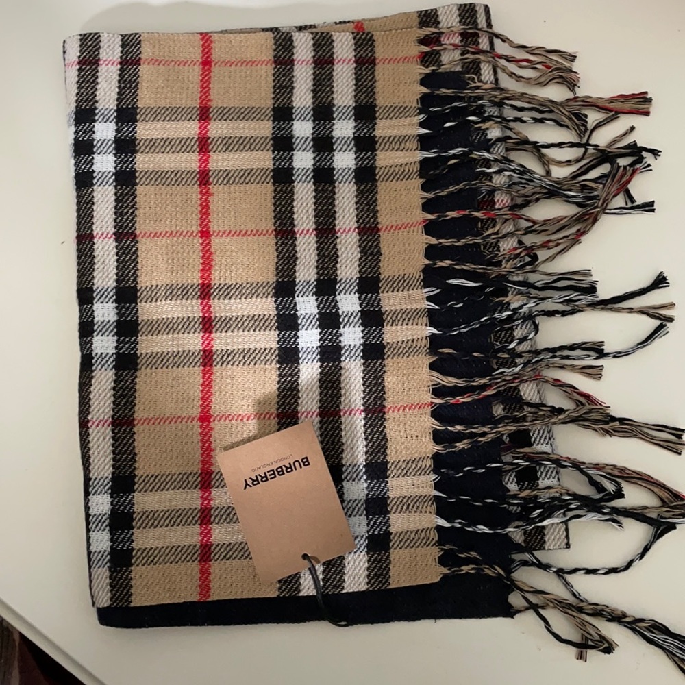 Burberry Plaid Reversible Scarf